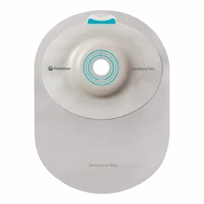SenSura® One-Piece Mio Closed Pouch, Opaque with inspection window 8-1/2" (22cm), Convex Deep, Stoma Opening 1-3/8" (35mm) - Box of 10