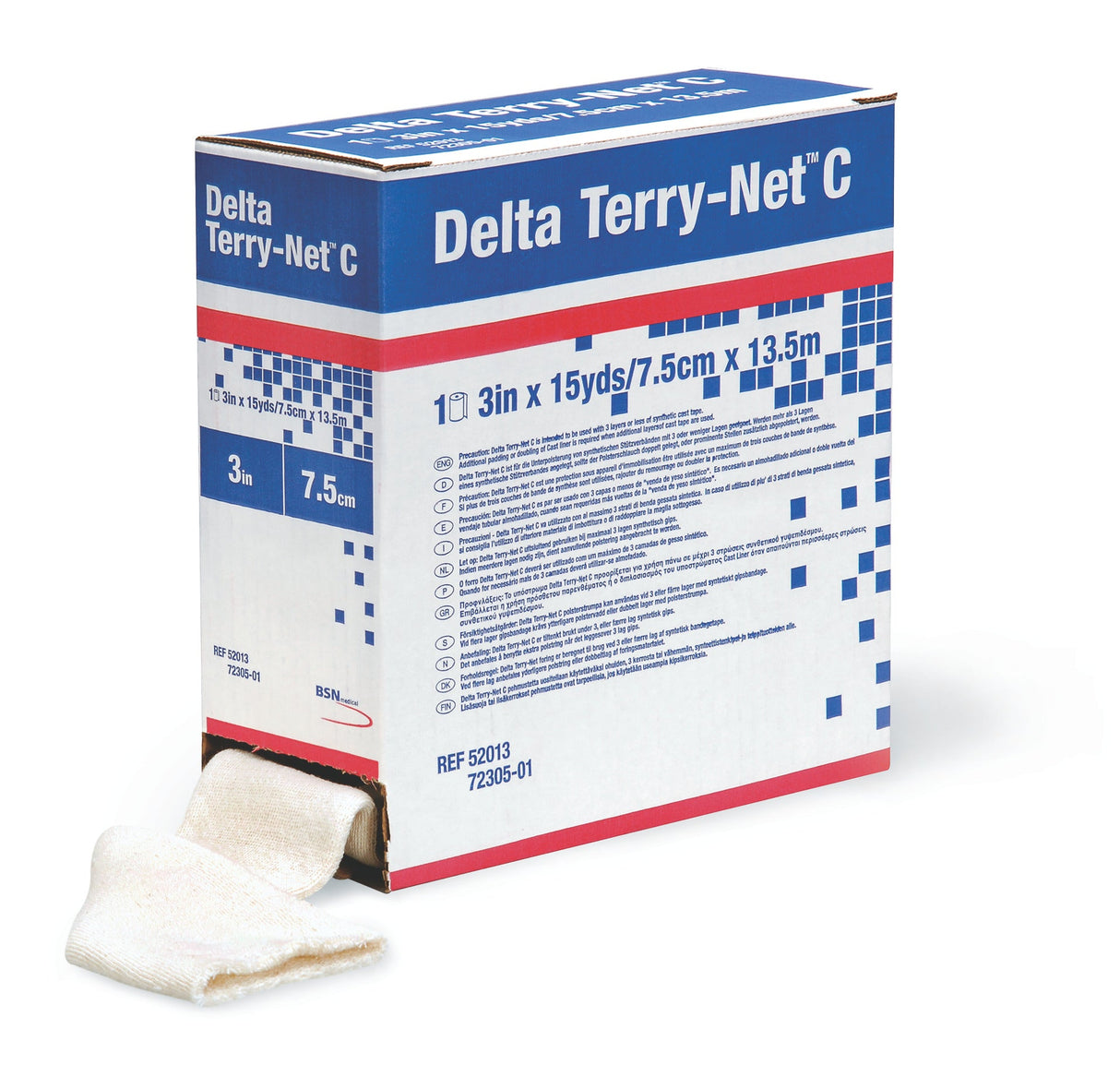 BX/1 DELTA TERRY-NET FELT HOOK AND STRETCH LOOP CLOSURE 2.5CM X 13.7M