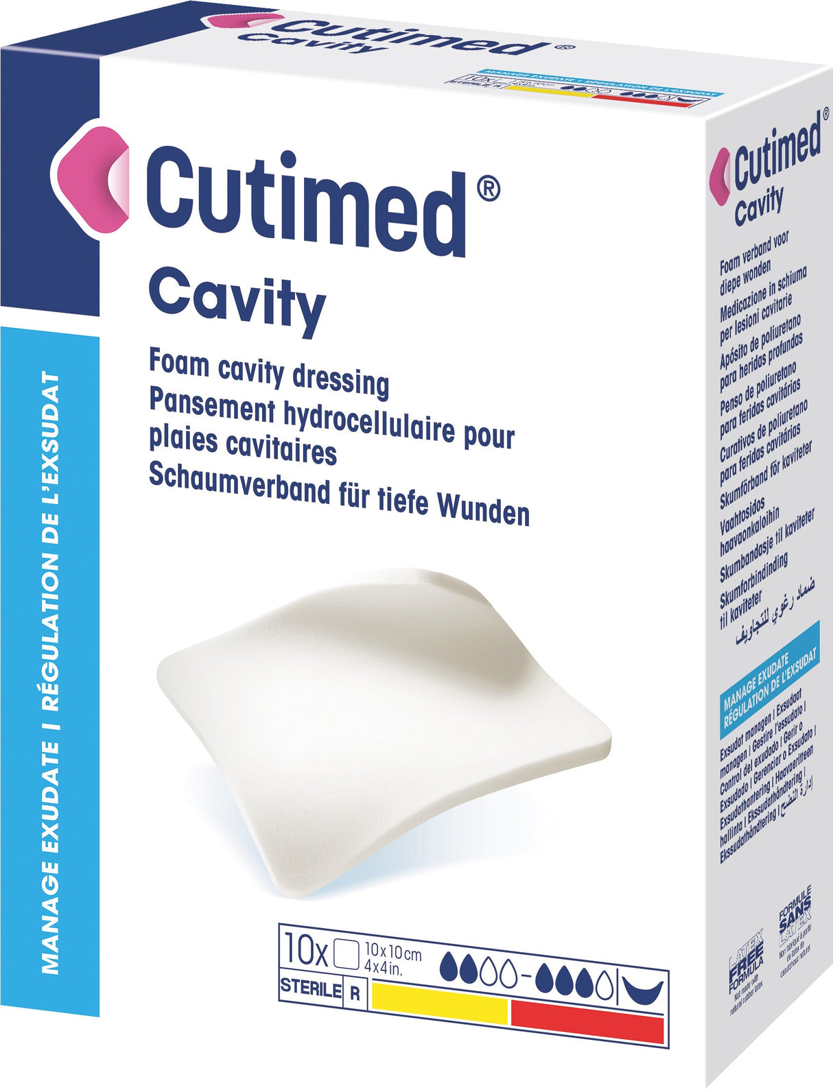 BX/10 CUTIMED CAVITY ABSORBANT FOAM DRESSING FOR DEEP WOUNDS 5CM X 6CM