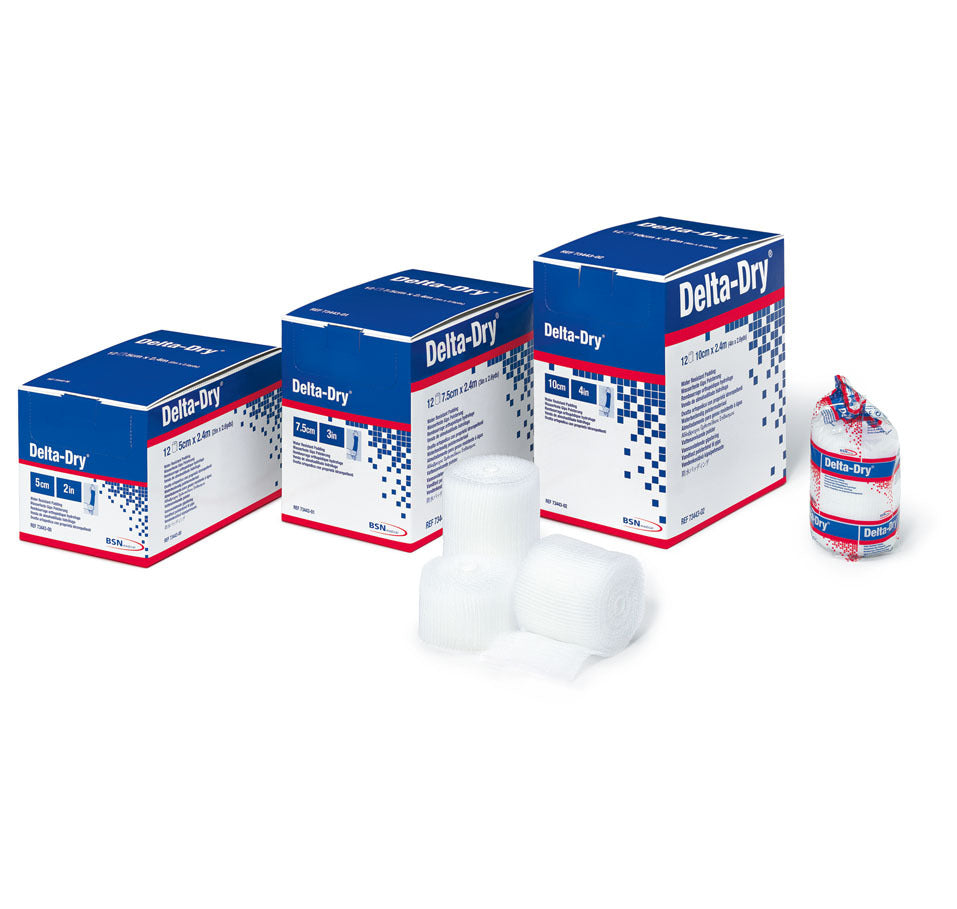 BX/12 DELTA-DRY WATER RESISTANT CAST PADDING 5CM X 2.4M