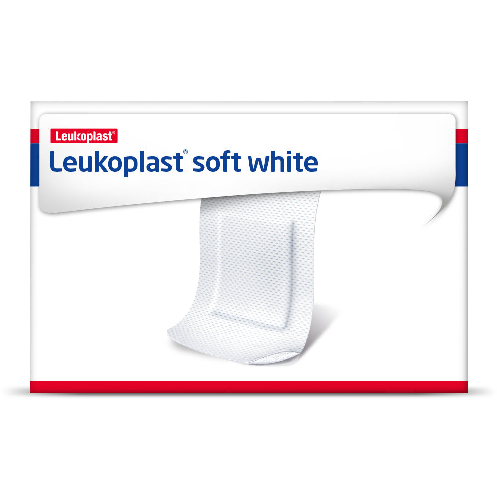 BX/1 LEUKOPLAST SOFT WHITE DRESSING ROLL 8cm X 5m