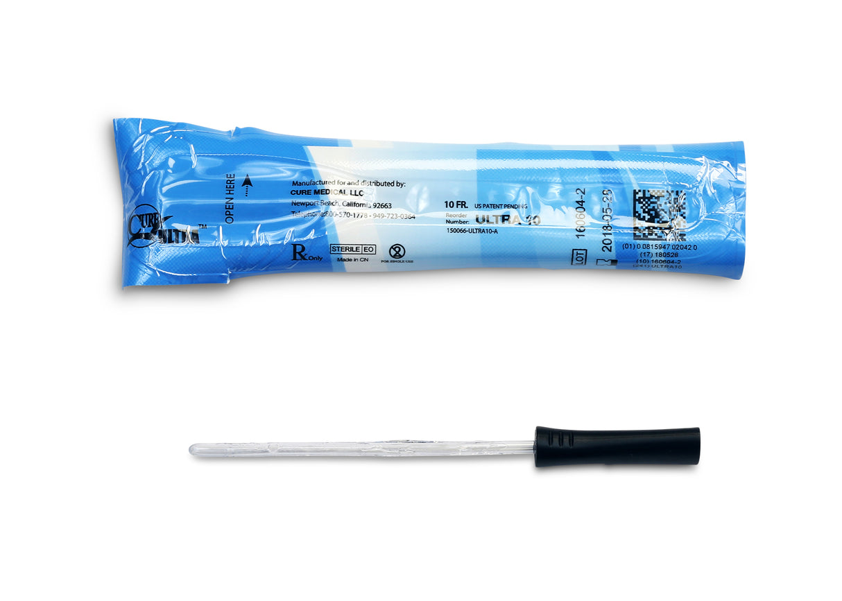 Cure Ultra™ Intermittent Pre-lubricated Urinary Catheter for Females - Box of 30