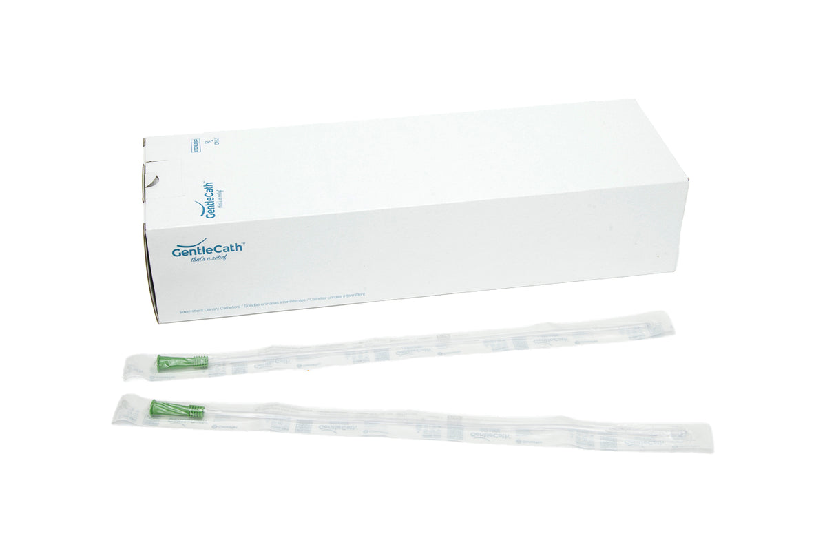 GentleCath™ Uncoated Intermittent Urinary Catheter for Males - Box of 100