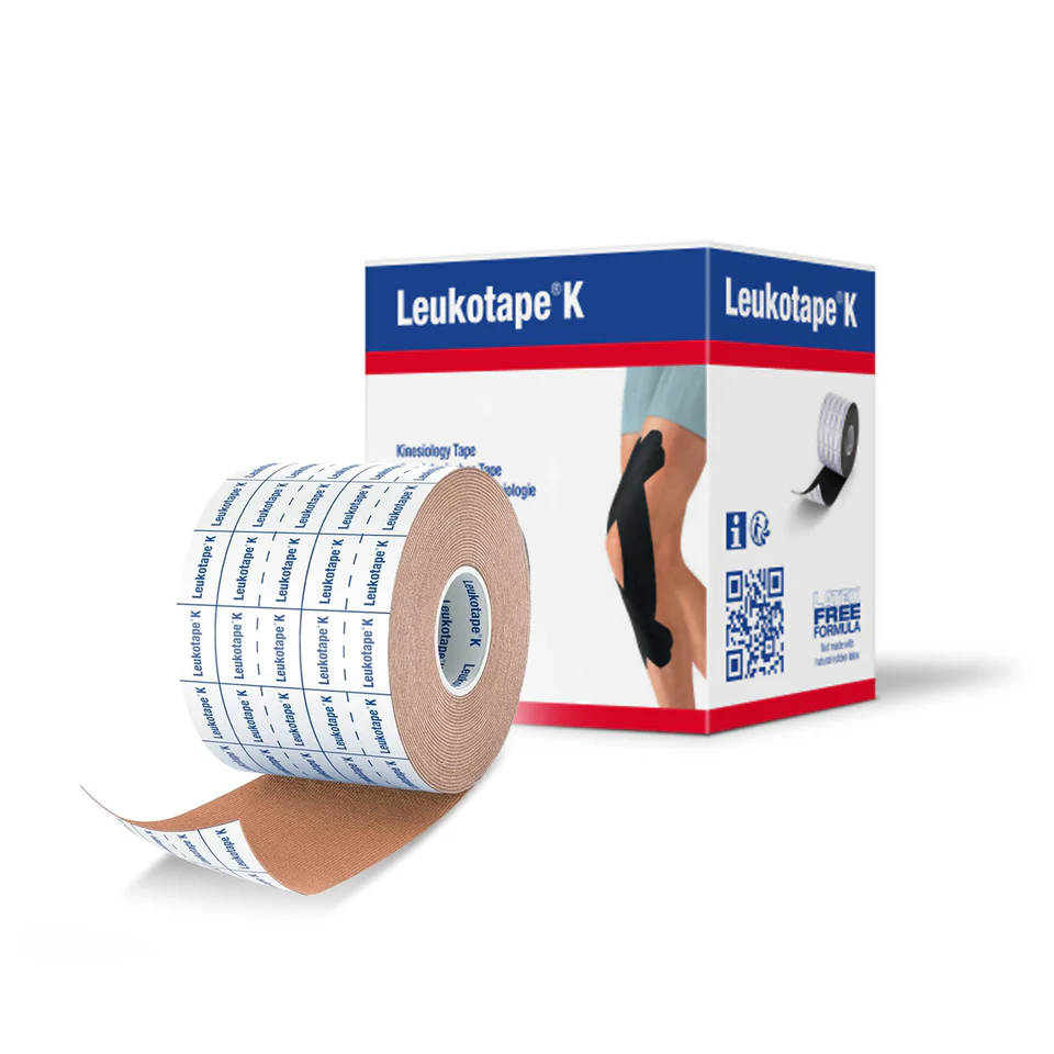 Leukotape K - Elastic Adhesive Tape, 7.5cm x 5m, Beige - 1 Box