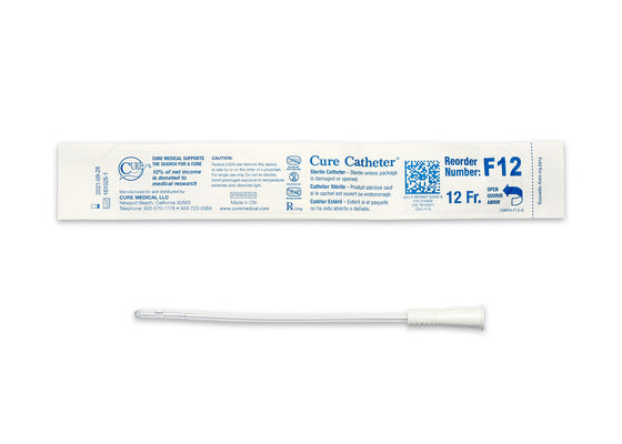 Cure Catheter™ Uncoated Intermittent Urinary Catheter for Females - Box of 30