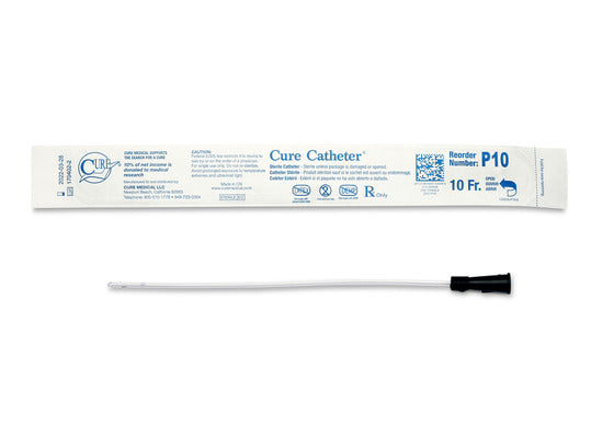 Cure Catheter™ Uncoated Intermittent Urinary Catheter for Pediatric - Box of 30