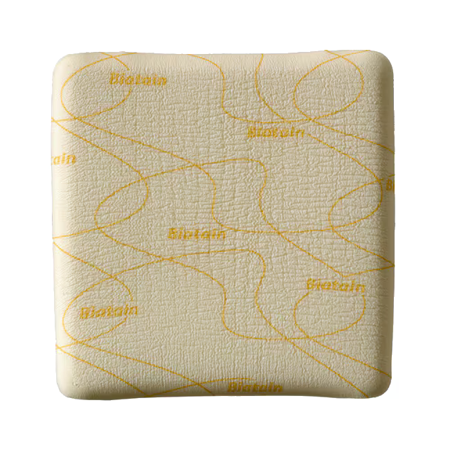 BX/5 BIATAIN NON-ADHESIVE FOAM DRESSING, SIZE 8IN X 8IN (20CM X 20CM)