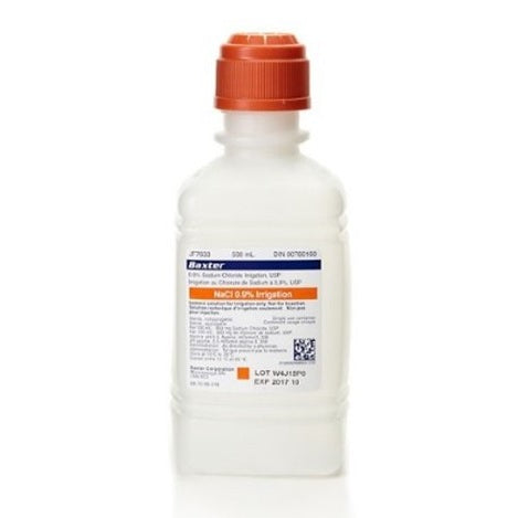 EA/1 IRRIGATION SOLUTION 0.9PERCENT NACL 500ML POUR BOTTLE