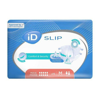 CS/3 (15/PKG) ID SLIP TBS MAXI PRIME, MEDIUM, (31"-49"), 4100 ML ABSORBENCY.