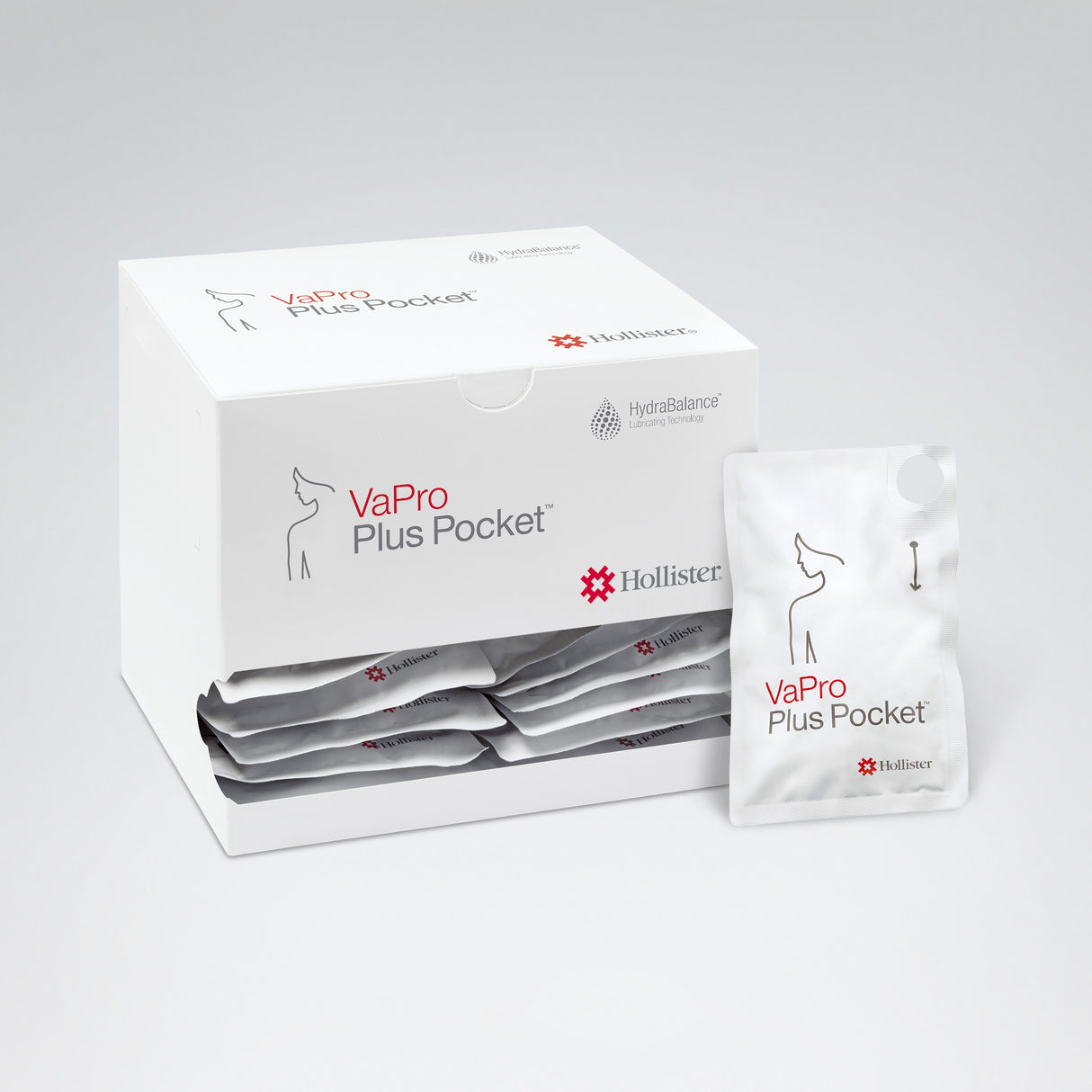 VaPro Plus Pocket™ No Touch Intermittent Catheter, Female - Box of 30