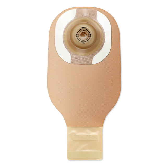 CeraPlus™ One-Piece Drainable Pouch - Soft Convex Skin Barrier With Tape Border - Box of 5