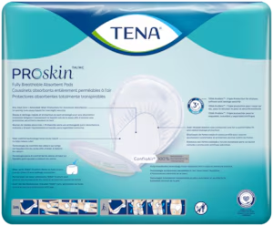 TENA® ProSkin Night Super, Fully Breathable Large Absorbent Pads - Case of 48