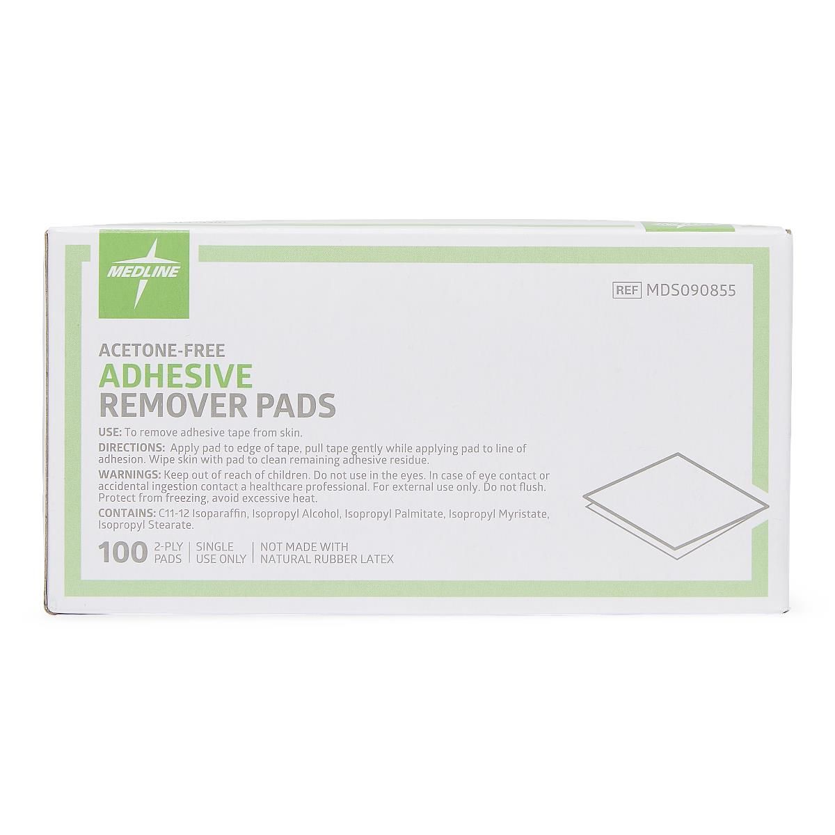 BX/100 ADHESIVE TAPE REMOVER WIPE TEXTURED W/ ALCOHOL