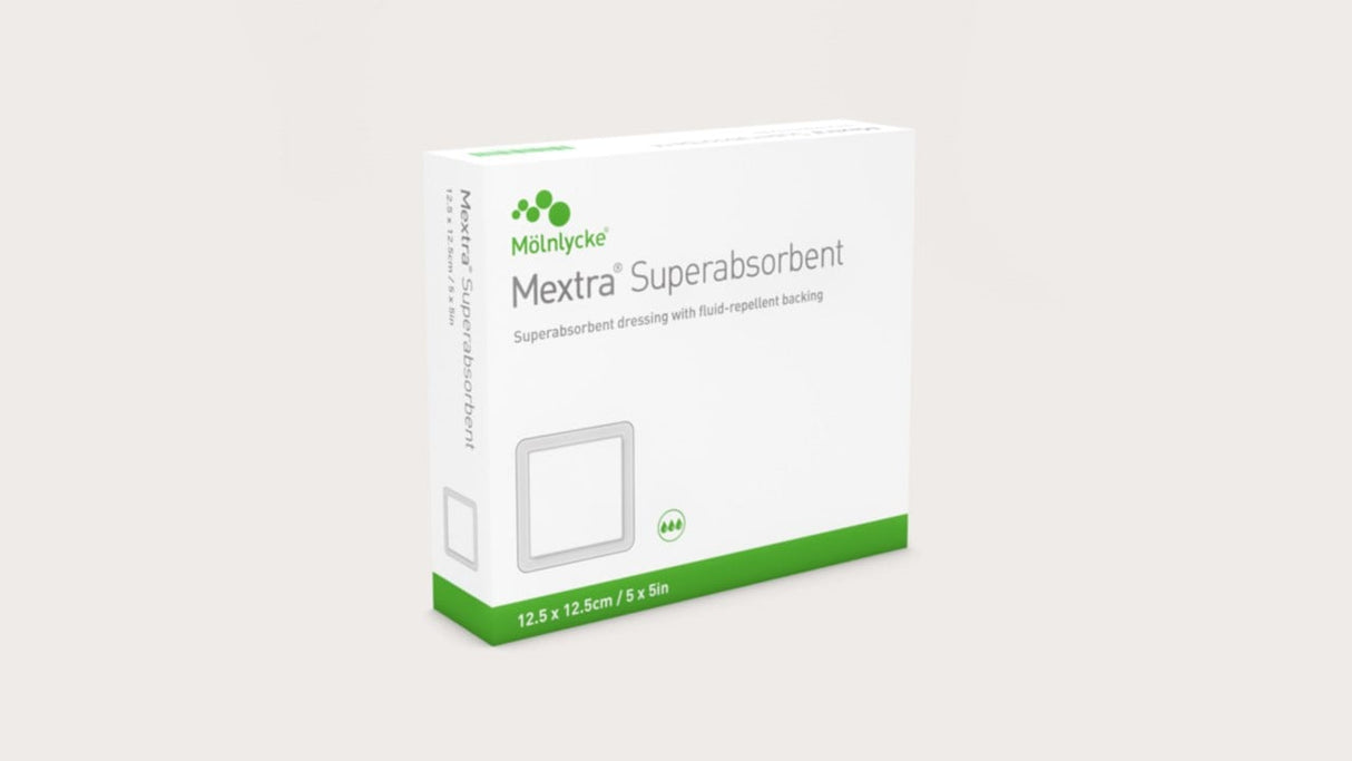 Mextra® Superabsorbent Wound Dressing, 12.5cm X 17.5cm - Box of 10