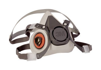 3M 6100 BX/1 RESPIRATOR HALF FACEPIECE SML, FILTER NOT INCLUDED.