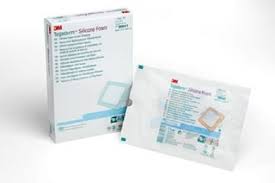 3M 90641 BX/10 DRESSING SILICONE FOAM NONADHES 4IN X 4IN