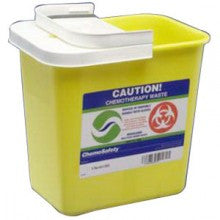ACM 8702TY EA/1 STACKABLE SHARPS CONTAINERS SMALL, YELLOW, HORIZONTAL DROP LID, 1QT, 3.5INW X 7INH X 3.5IND