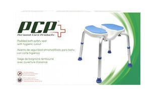 AIR 7104 ADJUSTABLE PADDED BATH SAFETY SEAT W/HYGIENIC CUTOUT