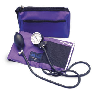 AMG 106-352 EA/1 SPHYGMOMANOMETER ANEROID COLOR PRO, ADULT CUFF, MAGENTA W/ CARRY CASE