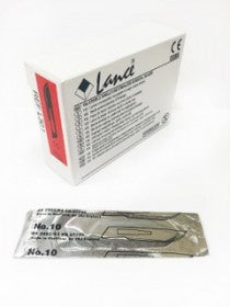 AMG 500-010 BX/100 DISPOSABLE SCALPEL BLADE #10