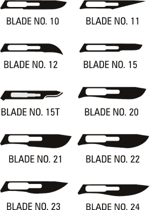 AMG 500-020 BX100 LANCE STAINLESS STEEL SCALPEL BLADES SIZE 20 STERILE, #4 FITTING