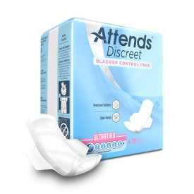 ATT ADPTHIN 43556 - Attends Discreet Ultrathin Pads L-9" W-3.5" - 24 bags of 20