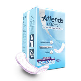 ATT ADPULT 43553 - Attends Discreet Ultimate pad L-15" W-5" - 10 bags of 20