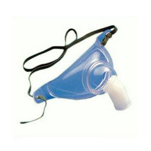 BAX 001225 MASK OXYGEN TRACHEOSTOMY ADULT DISPOSABLE SWIVEL CONNECTOR w/STRAP CLIP