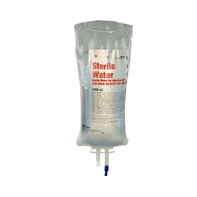 BAX JB7114 CS/12 STERILE WATER 1000ML BAG
