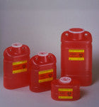 BD 305494 CS/12 KIT SHARPS CONTAINER LOCKABLE W/BRACKETS/CABINET 0.7QT RED F/BD