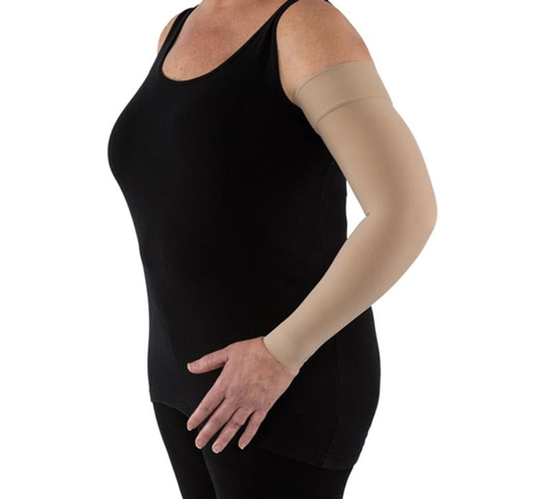 BSN 101334 EA/1 JOBST BELLA LITE READY-TO-WEAR ARM SLEEVE W/SIL DOT BAND, 20-30MMHG, SM, LONG, BEIGE