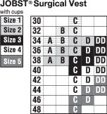 BSN 111901 EA/1 JOBST SURGICAL VEST W/CUPS, SIZE 1, 31IN-35IN (79CM-89CM)