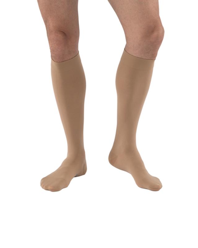 BSN 114634 PR/1 JOBST MEDICAL LEG WEAR, UNISEX, KNEE HIGH, 30-40MMHG, XL, FULL CALF, BEIGE, CLOSED TOE
