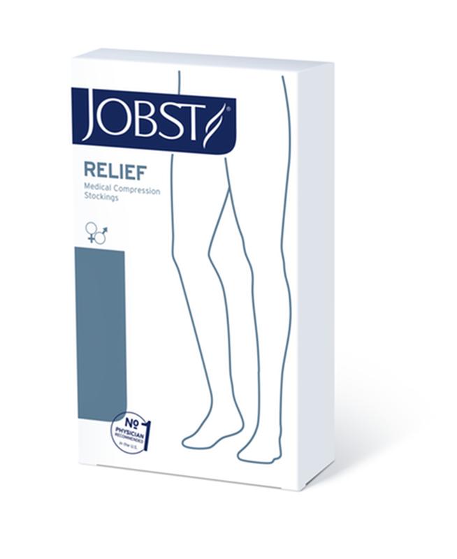 BSN 114650 PR/1 JOBST MEDICAL LEG WEAR, UNISEX, THIGH HIGH, 30-40MMHG, LG, BEIGE, CLOSED TOE