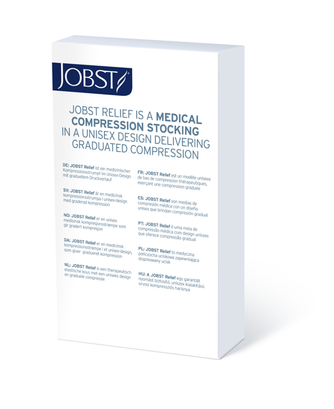 BSN 114734 PR/1 JOBST MEDICAL LEG WEAR, UNISEX, KNEE HIGH, 20-30MMHG, LG, FULL CALF, BLACK, CLOSED TOE