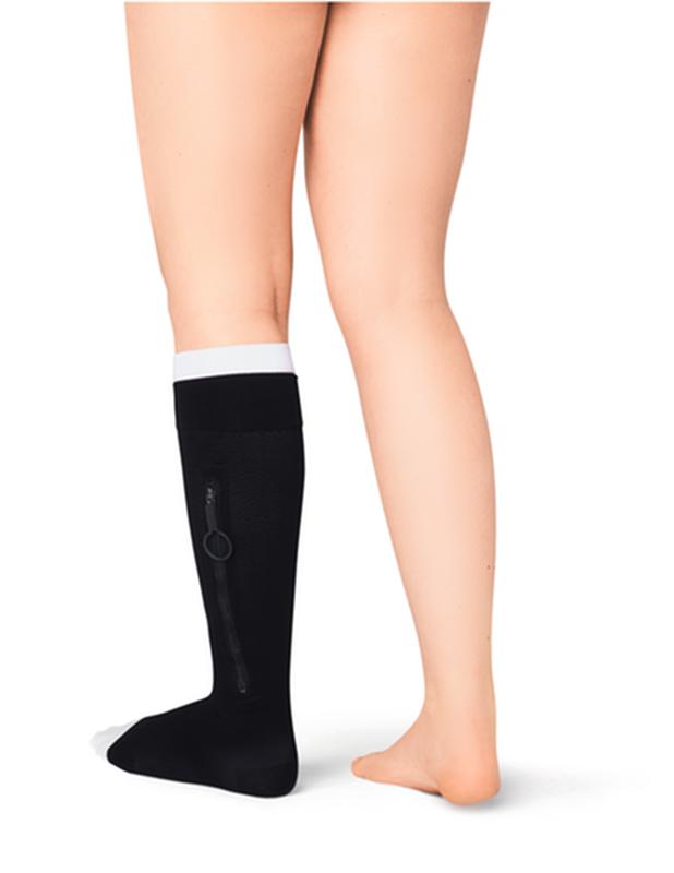 BSN 7363146 KT/1 JOBST ULCERCARE READY-TO-WEAR 3XL, LEFT ZIPPER, BLACK (INCL 1 STOCKING AND 2 LINERS)