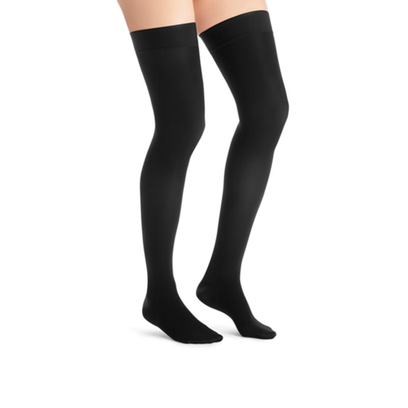 BSN 7542601 PR/1 JOBST ULTRASHEER WOMEN, THIGH HIGH W/SIL DOT BAND, 15-20MMHG, MD, CLASSIC BLACK, CLOSED TOE