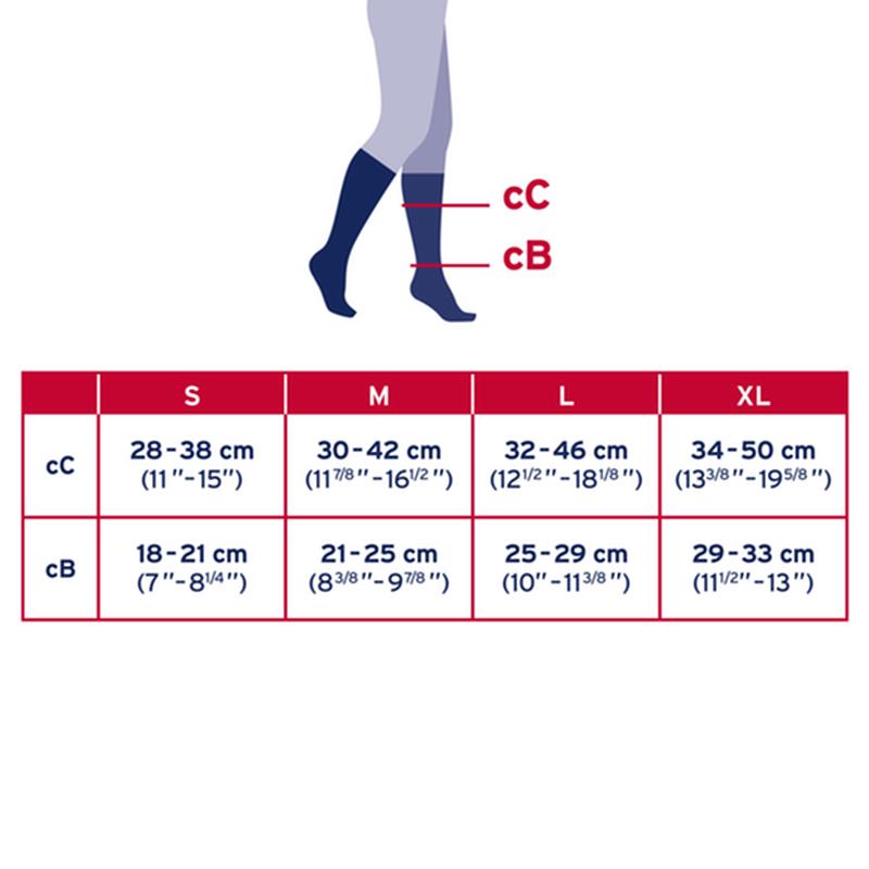 BSN 7848822 PR/1 JOBST OPAQUE WOMEN, KNEE HIGH, 20-30MMHG, XL, FULL CALF, NATURAL, CLOSED TOE