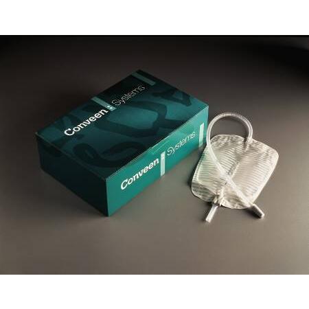 COL 5163 (CS10)EA/1 CONVEEN SECURITY+ LEG BAG WITH FABRIC STRAPS, SIZE 17 OZ (500ML), CLAMP OUTLET, STERILE