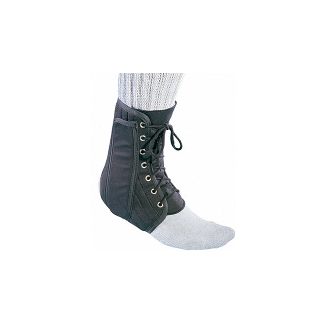 DJO 79-81318 EA/1 LACE-UP ANKLE BRACE W/ PLASTIC MEDIAL/LATERAL STAYS, X-LARGE