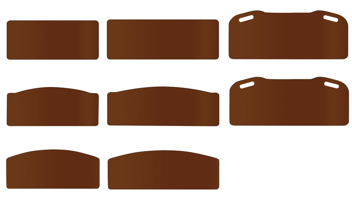 DM 35SHHF-SO EA/1 BED HEADBOARD AND FOOTBOARD, SMOKEY HOLLOW, 35IN