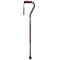 DM 731-454 EA/1 Adjustable Offset Handle Cane with Reflective Strap, Paisley