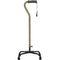 DM 731-842 EA/1 Adjustable Quad Cane for Right or Left Hand Use, Large Base, Cocoa