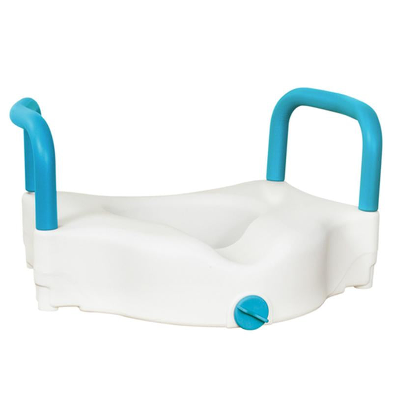 DM 770-618 EA/1 3-Way Raised Toilet Seat, White, 4"