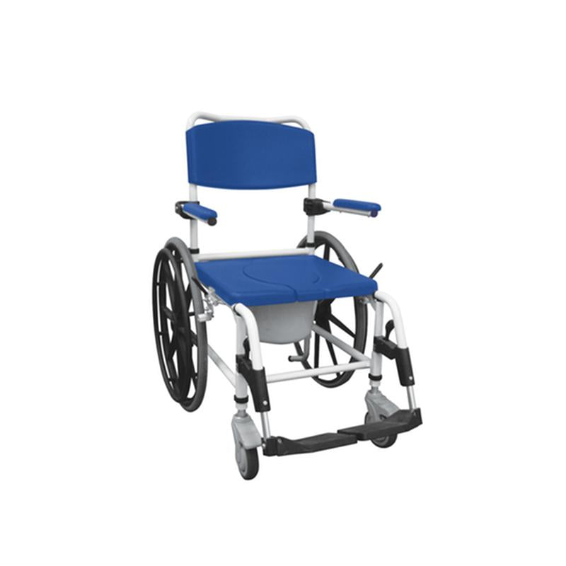 DM NRS185006 EA/1 Aluminum Shower Mobile Commode Transport Chair
