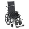 DM PL414RBDDA EA/1 Viper Plus Light Weight Reclining Wheelchair with Elevating Leg Rests and Flip Back Detachable Arms, 14" Seat