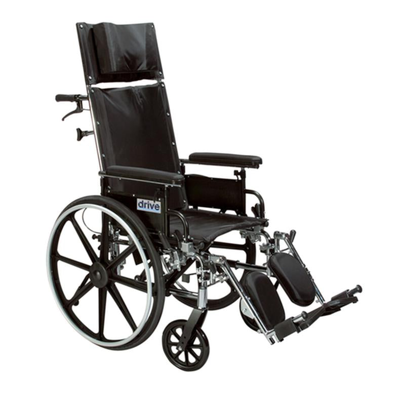 DM PLA420RBDDA EA/1 Viper Plus GT Full Reclining Wheelchair, Detachable Desk Arms, 20" Seat