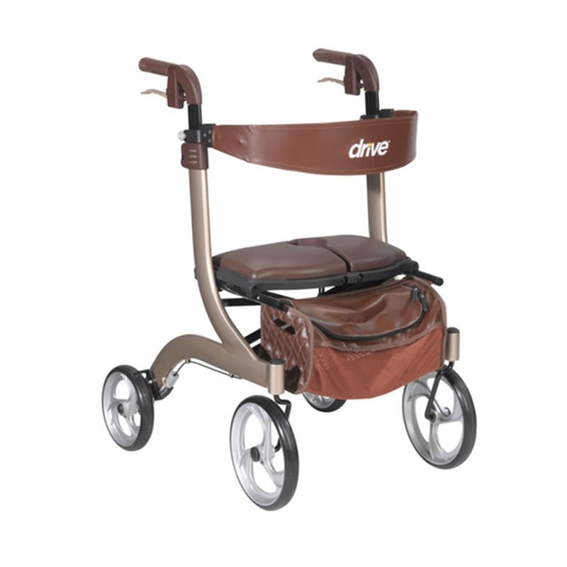 DM RTL10266CHHS EA/1 Nitro DLX Euro Style Rollator Rolling Walker, Champagne