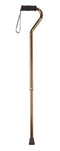 DM RTL10307 EA/1 Foam Grip Offset Handle Walking Cane, Bronze