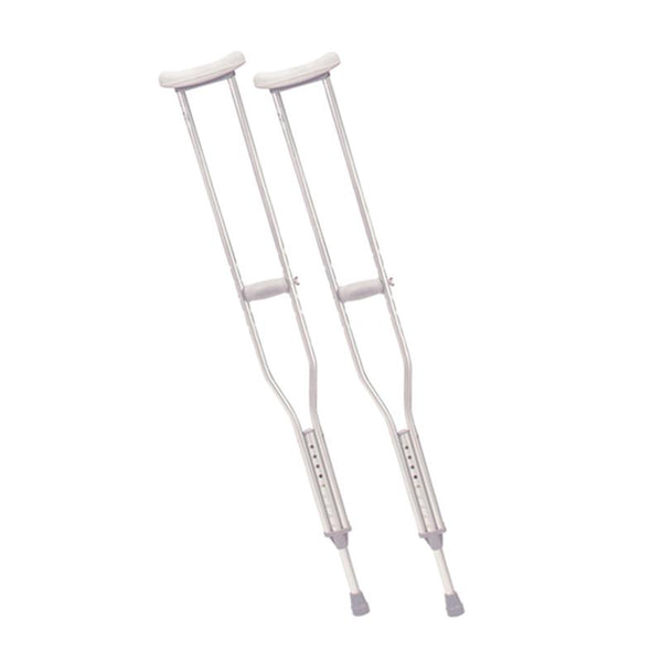 DM RTL10402 PR/1 Walking Crutches with Underarm Pad and Handgrip, Tall Adult